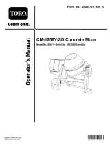 Toro CM-1258Y-SD Concrete Mixer User manual
