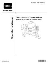Toro CM-1258Y-SD Concrete Mixer User manual