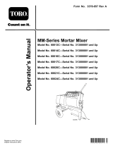 Toro MM-658H-S Mortar Mixer User manual
