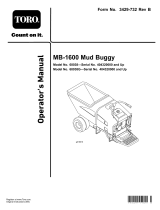 Toro MB-1600 Mud Buggy User manual