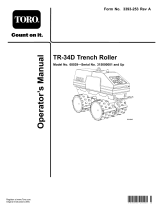 Toro TR-34D Trench Roller User manual