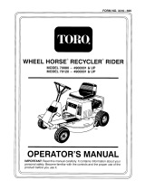 Toro 12-32 Recycler Rider User manual