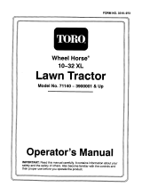 Toro 10-32XL Lawn Tractor User manual