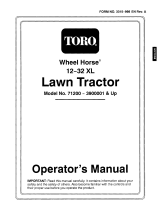 Toro 12-32XL Lawn Tractor User manual