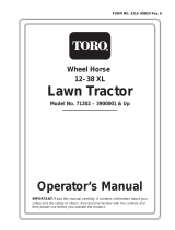 Toro 12-38XL Lawn Tractor User manual