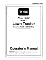 Toro 13-38XL Lawn Tractor User manual