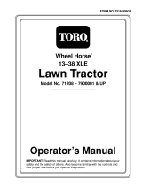 Toro 13-38XL Lawn Tractor User manual