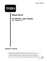 Toro 16-38HXLE Lawn Tractor User manual
