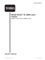 Toro XL 380H Lawn Tractor User manual