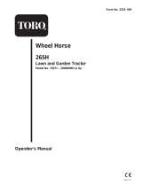 Toro 265-H Lawn and Garden Tractor User manual