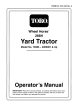Toro 266-H Yard Tractor User manual