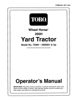 Toro 266-H Yard Tractor User manual