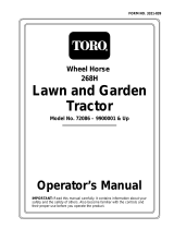 Toro 268-H Lawn and Garden Tractor User manual