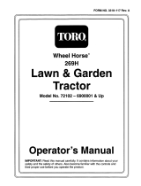 Toro 269-H Lawn and Garden Tractor User manual