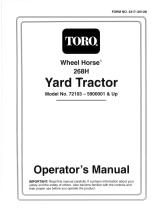 Toro 268-H Yard Tractor User manual