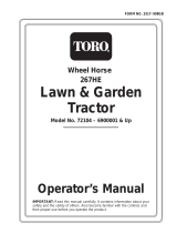 Toro 267-H Lawn and Garden Tractor User manual