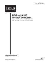 Toro 419XT Garden Tractor User manual