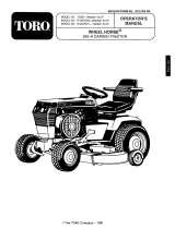 Toro 520-H Garden Tractor User manual