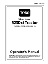 Toro 523Dxi Garden Tractor User manual