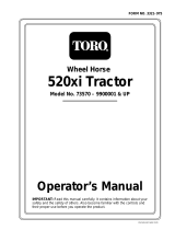 Toro 520xi Garden Tractor User manual
