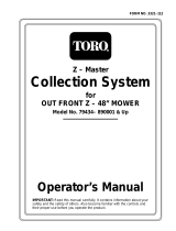 Toro 48" Grass Collection System, Z300 Series Z Master User manual