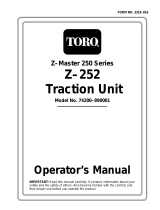 Toro Z252 Z Master User manual