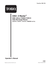 Toro Z453 Z Master, With 132cm TURBO FORCE Side Discharge Mower User manual