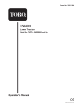 Toro 150-DH Lawn Tractor User manual