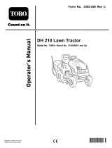 Toro DH 210 Lawn Tractor User manual