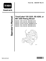 Toro TimeCutter SS 4200 Riding Mower User manual