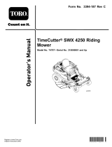 Toro TimeCutter SWX 4250 Riding Mower User manual