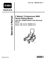 Toro Z Master Professional 6000 Series Riding Mower, User manual