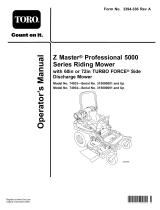 Toro Z Master Professional 5000 Series Riding Mower, User manual