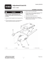 Toro Seat Adjustment Knob Kit Installation guide