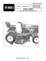 Toro 38" Side Discharge Mower, 260 Series Yard Tractors User manual