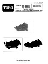 Toro 42" Rear Discharge, Low Cut Mower Installation guide
