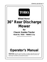 Toro 36" Rear Discharge Mower User manual