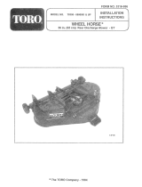Toro 36" Rear Discharge Mower Installation guide