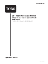 Toro 36in Rear Discharge Mower, 300 Series GT Classic Tractors User manual