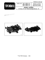 Toro 42" Rear Discharge Mower User manual