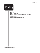 Toro 42in Side Discharge Mower, 300 Series GT Classic Tractors User manual