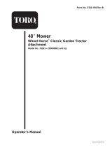 Toro 48in Side Discharge Mower, 300 Series GT Classic Tractors User manual