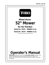 Toro 52" Recycler Mower, 5xi Garden Tractors User manual