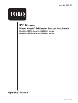 Toro 52in Side Discharge Mower, 5xi Garden Tractors User manual