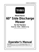 Toro 60" Side Discharge Mower, 5xi Garden Tractor User manual