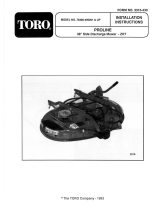 Toro 38" Side Discharge Mower Installation guide