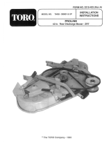 Toro 42" Rear Discharge Mower User manual