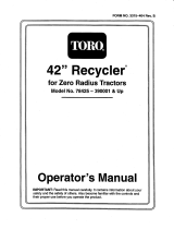 Toro 42" Recycler Mower User manual