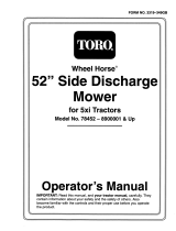 Toro 52" Side Discharge Mower, 5xi Garden Tractors User manual