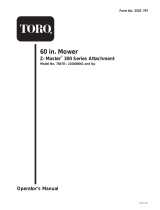 Toro 60" Side Discharge Mower, 300 Series Z Master User manual